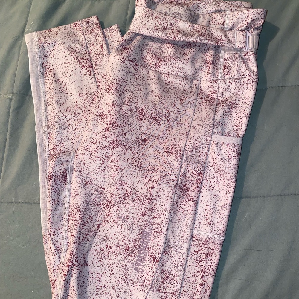 Purple speckle Gymshark legging size large